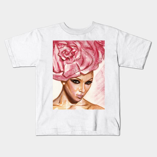 Nicole Scherzinger Kids T-Shirt by Svetlana Pelin